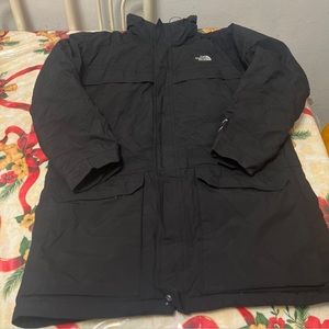 The North Face mens jacket outer boroughs parka 550 insulated black mens Sz Lg